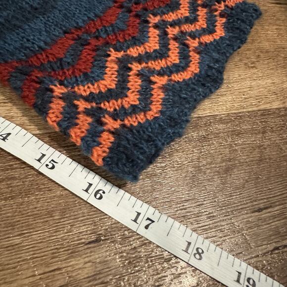 New Directions XL Petite Colorful Open Front Crochet Long Cardigan Beach Coastal - Picture 7 of 7